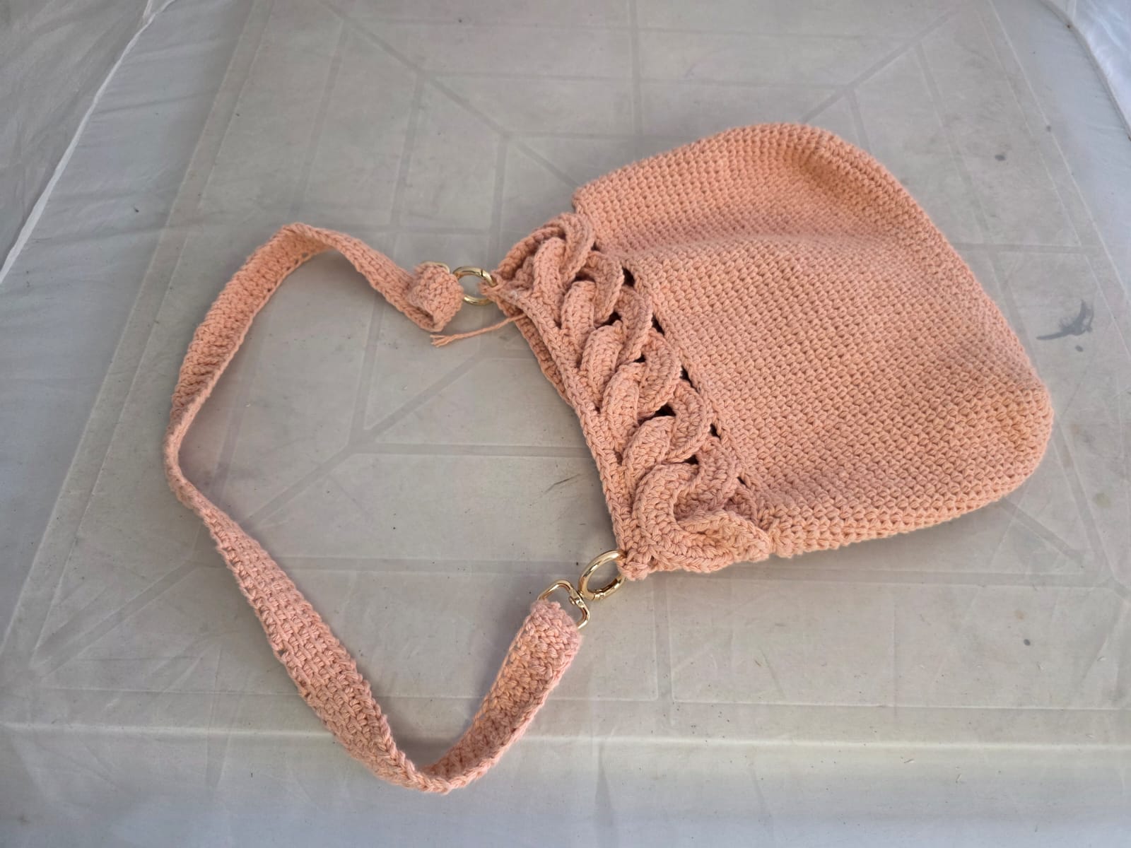 Bolsa Pêssego com Alça Longa